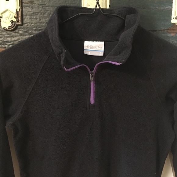 2/$18 Columbia Black Fleece 1/4 Zip Pullover Shirt Size Small (7/8 years) - Picture 4 of 11